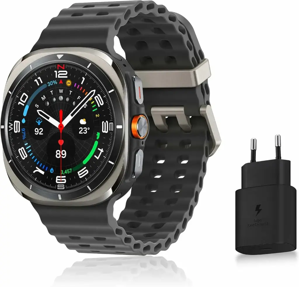 Galaxy Watch Ultra - Montre connectée Samsung Galaxy Watch Ultra 47 mm, connectivité Bluetooth + LTE, protection 10 ATM + IP68, batterie 590 mAh