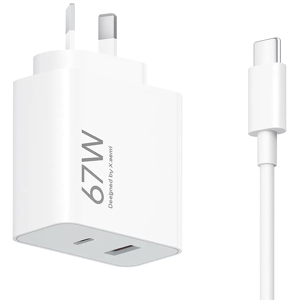 Chargeur Xiaomi 67W GAN Blanc