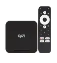 QVWi Tod 4K Google Streaming Box Leap-S3 - Lecteur multimédia Ultra HD 4K, Android TV, Chromecast intégré, commande vocale, compatible Netflix et YouTube