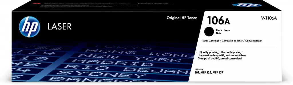 HP Cartouche toner 106A, noir