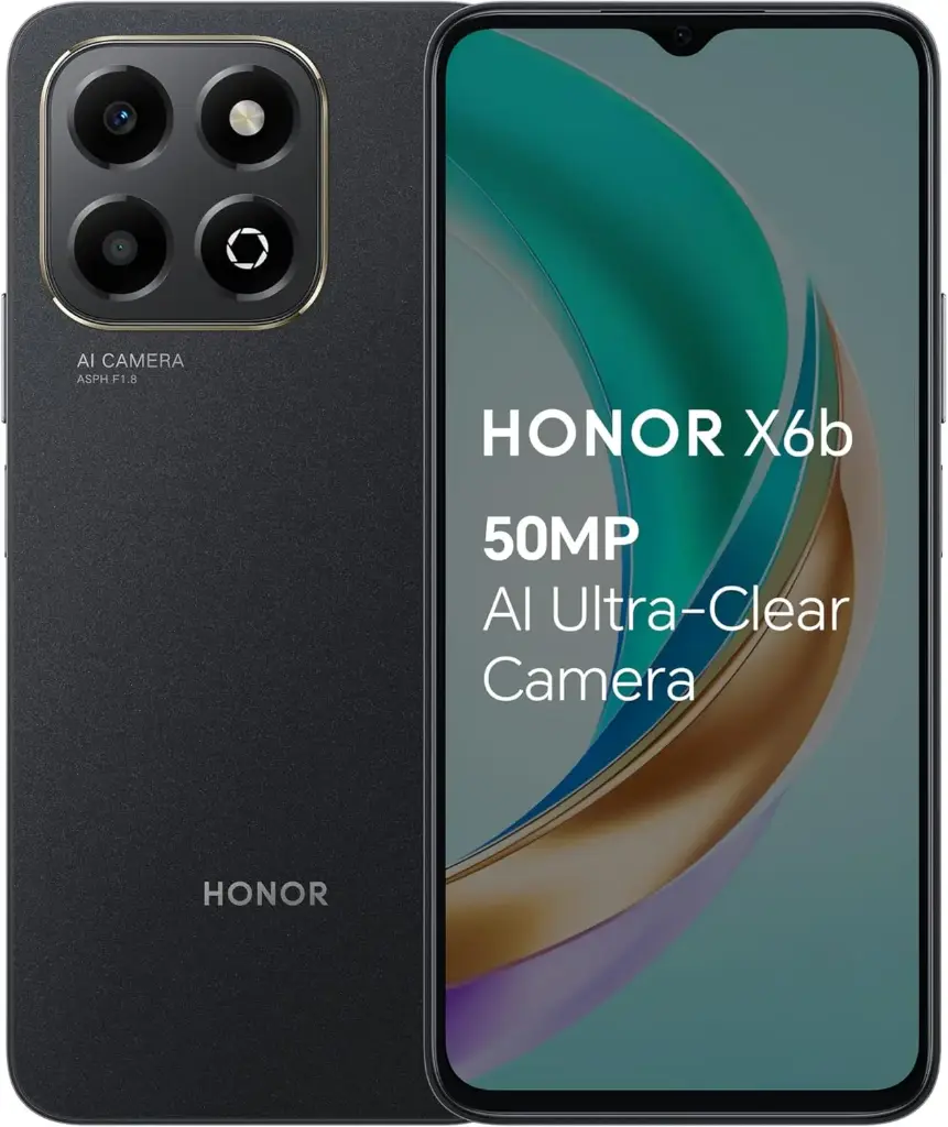 Honor X6b (RAM  6GB+256GB) 6.56" 90Hz TFTLCD, 5200mAh Batterie, 50MP Appareil Photo Principal, Android 14, Dual Sim