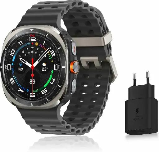 Galaxy Watch Ultra - Montre connectée Samsung Galaxy Watch Ultra 47 mm, connectivité Bluetooth + LTE, protection 10 ATM + IP68, batterie 590 mAh