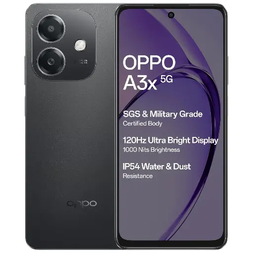 OPPO A3X 5G (Ram 4GB+128GB)écran HD+ 6,67 pouces